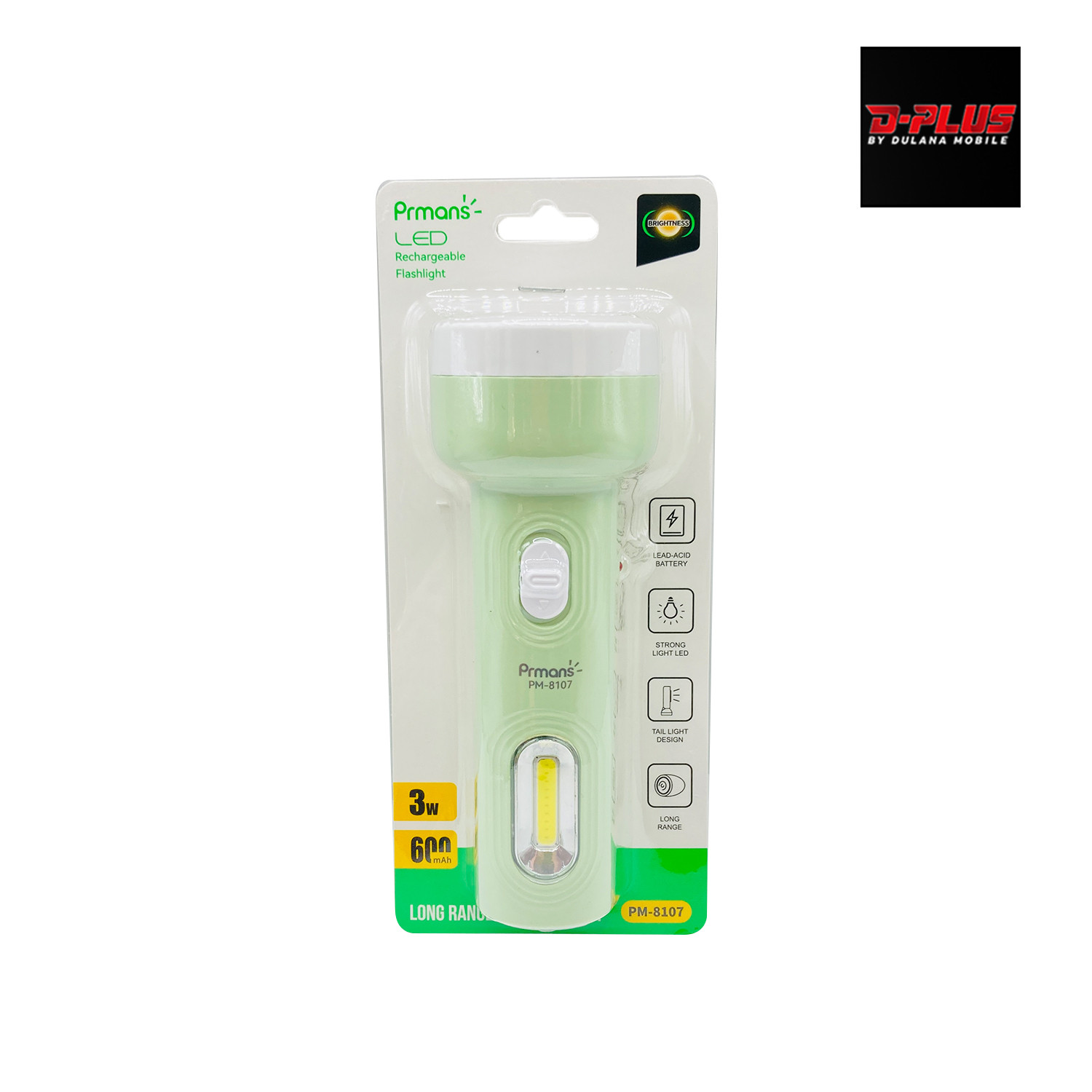 Prmans LED Rechargeable Flashlight