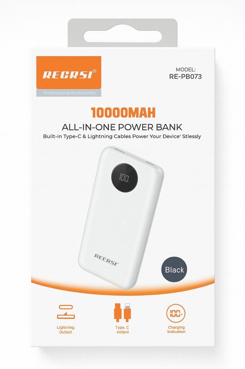 RECRSI 10000mAh All-in-One Power Bank