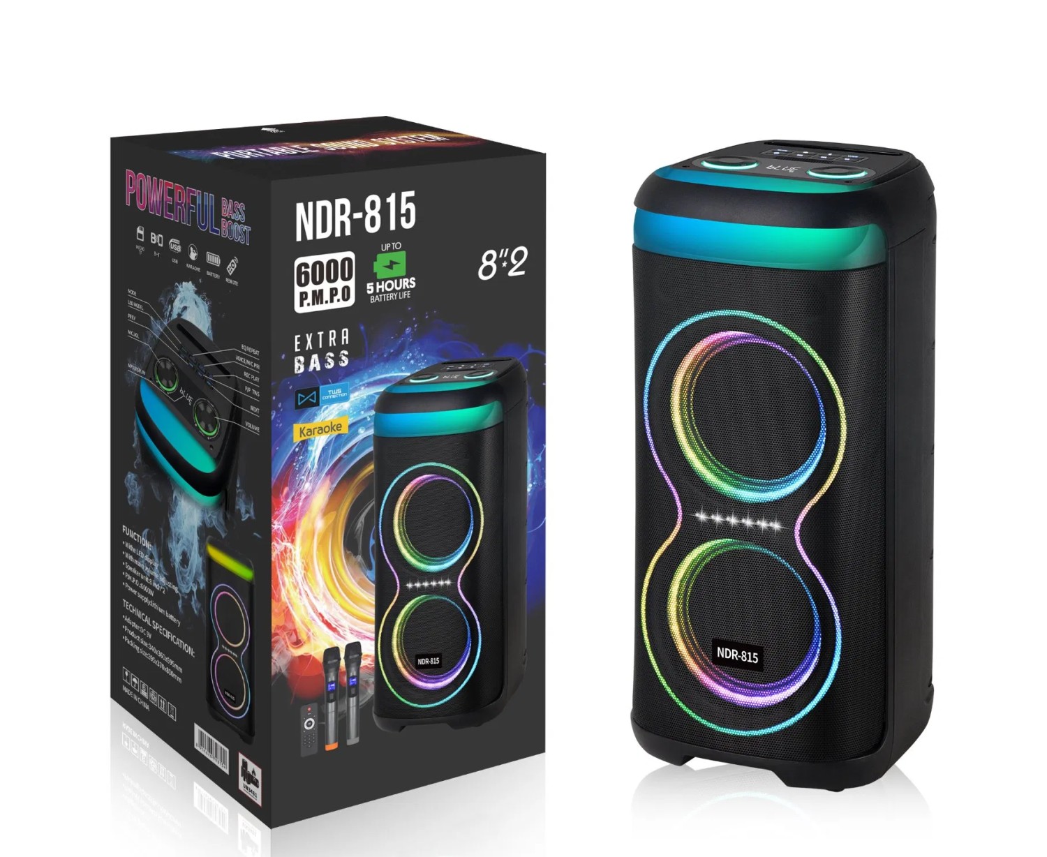NDR 815 Bluetooth Karaoke Speaker