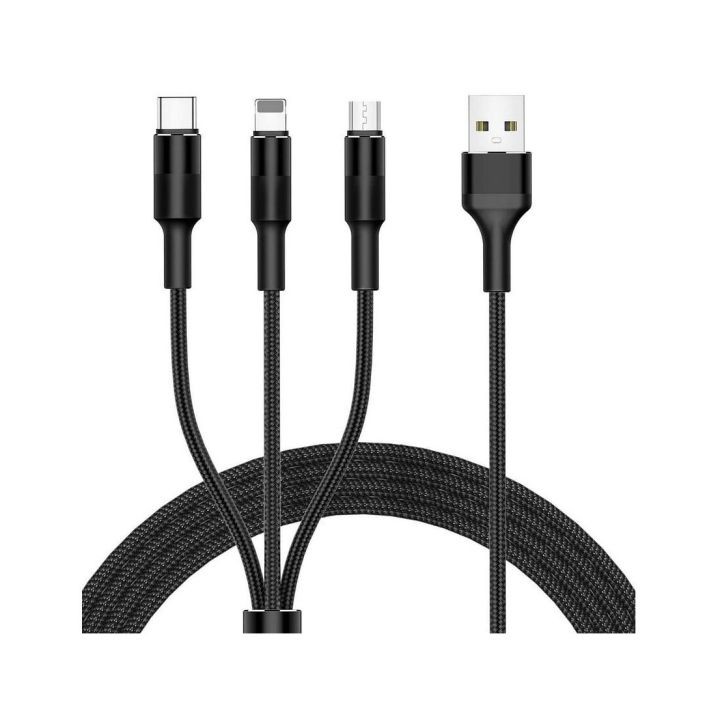 100W 3-in-1 Fast Charging Data Cable